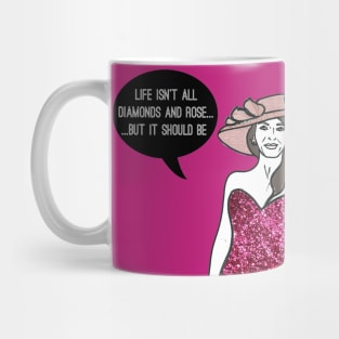 Diamonds and Rosé Mug